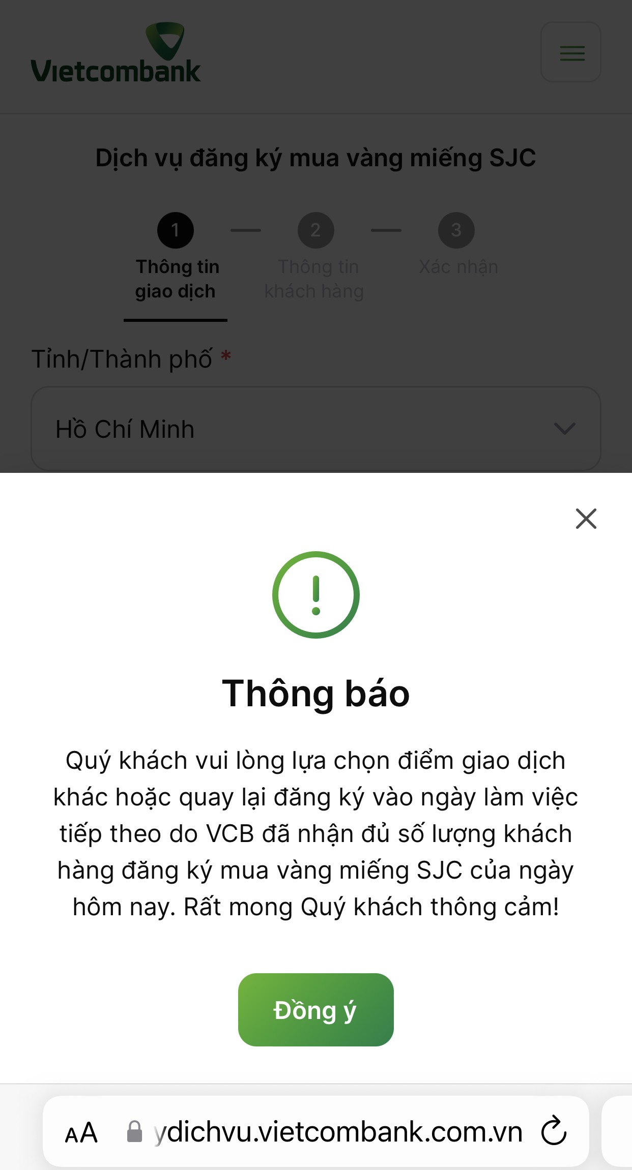 Quá tải trong ngày đầu cho đăng kí mua vàng trực tuyến- Ảnh 3.