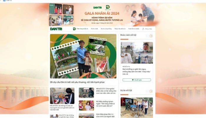 Le journal Dan Tri lance l'interface de la page Humanité