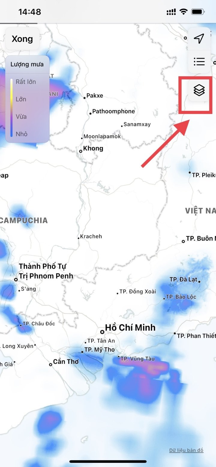 Comment vérifier les précipitations directement sur iPhone - 5