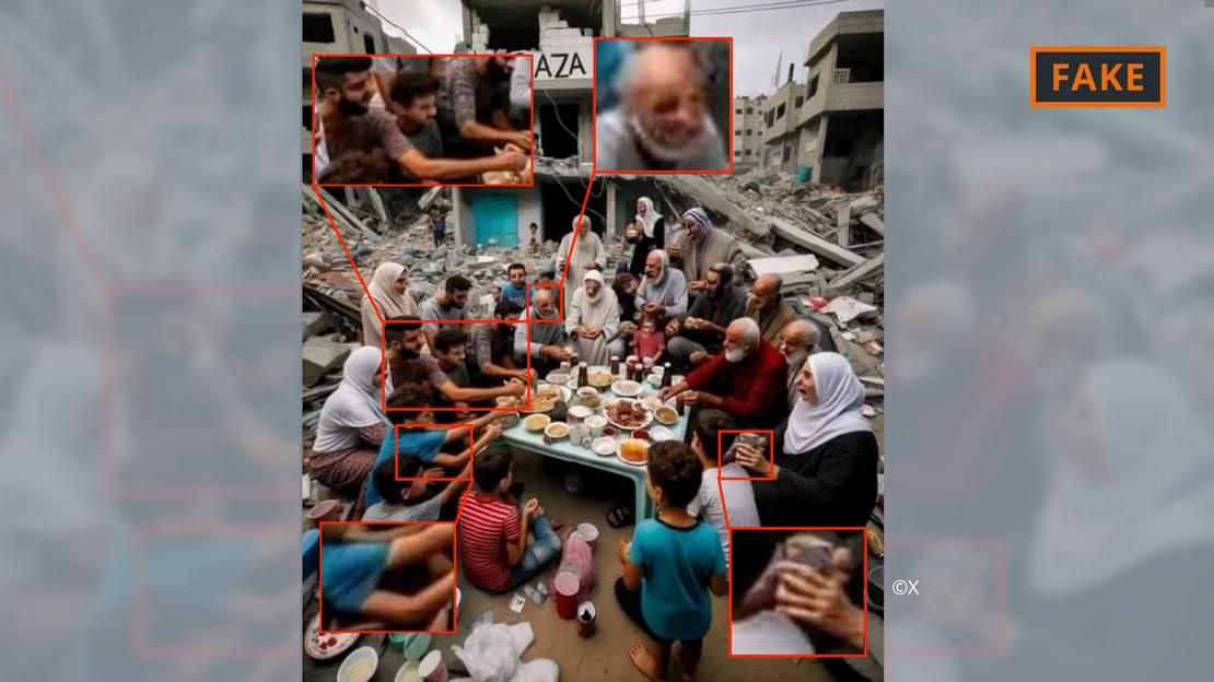 Israel's Hamas fighters are in danger from these fake pictures created by someone. Picture 3