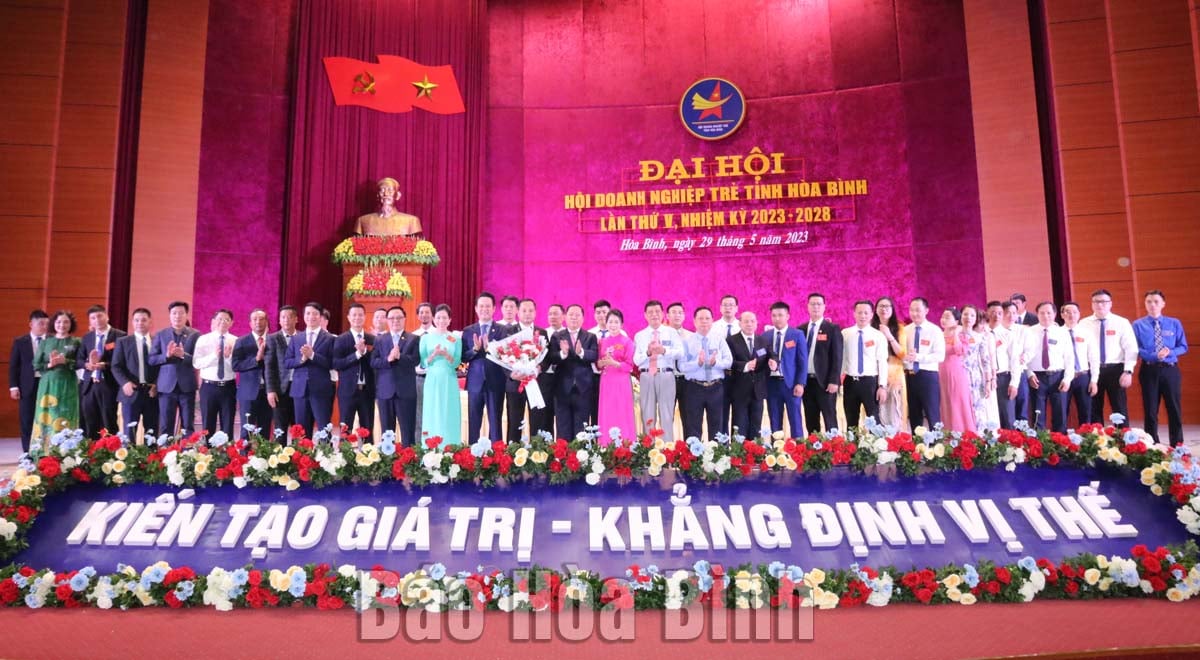 Đại hội Hội Doanh nghiệp trẻ tỉnh Hoà Bình lần thứ V, nhiệm kỳ 2023-2028