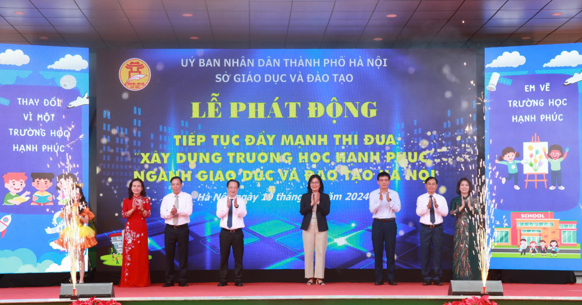 La construcción de "3 palabras An" en el sector educativo de Hanoi