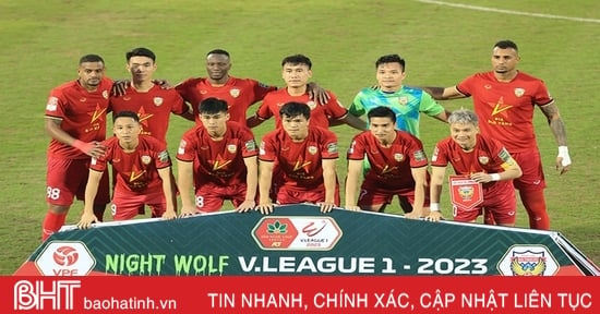 Hong Linh Ha Tinh "launches" the strongest lineup to face Hanoi FC