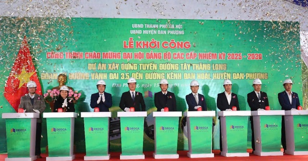 Hanoi inicia la construcción de la ruta Tay Thang Long con un capital de casi 1.300 billones