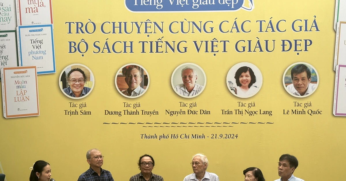 Gặp gỡ các tác giả của bộ sách "Tiếng Việt giàu đẹp"