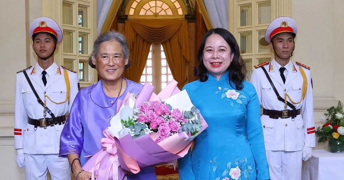 Phó Chủ tịch nước Võ Thị Ánh Xuân tiếp Công chúa Thái Lan Maha Chakri Sirindhorn