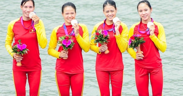 Am Morgen des 25. September gewann die vietnamesische Sportdelegation im Rudern zwei Bronzemedaillen in Folge