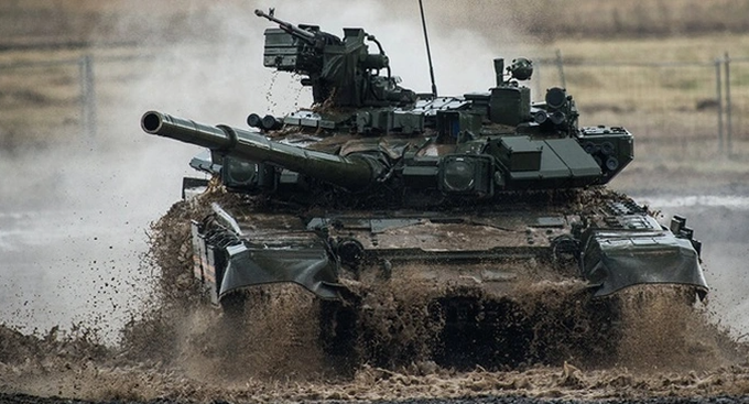 Ukraine gài mìn, phá hủy sát thủ chiến trường T-90 Nga - 1