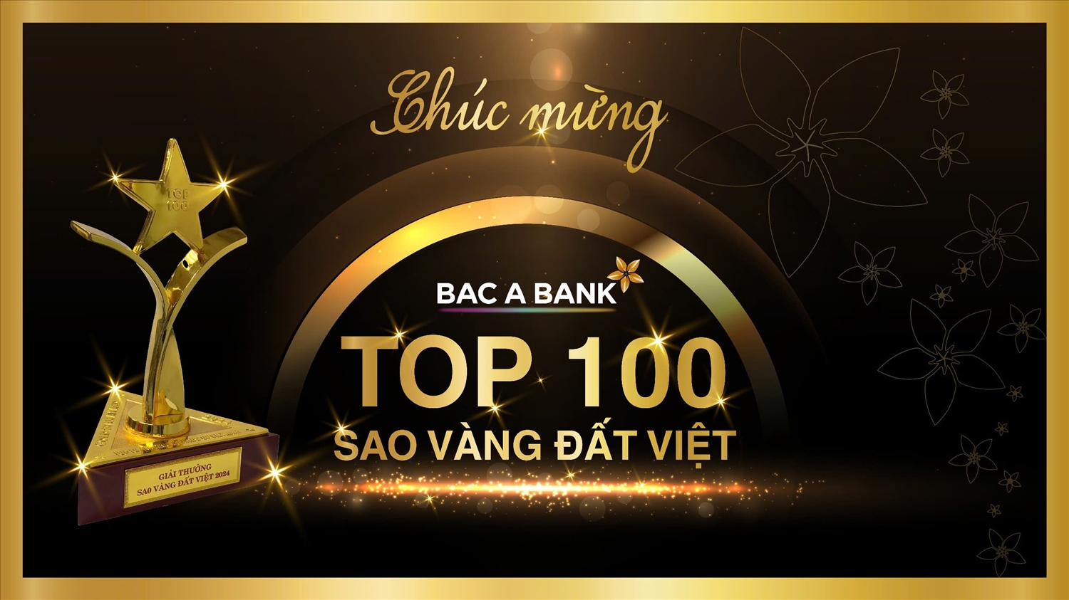 (Artikel von Bui Ha) Stetiges Wachstum, BAC A BANK ist unter den Top 100 „Golden Star of Vietnam 2024“-Unternehmen