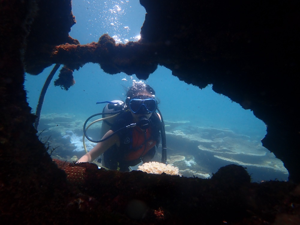 Buceo de aventura para ver naufragios en Con Dao