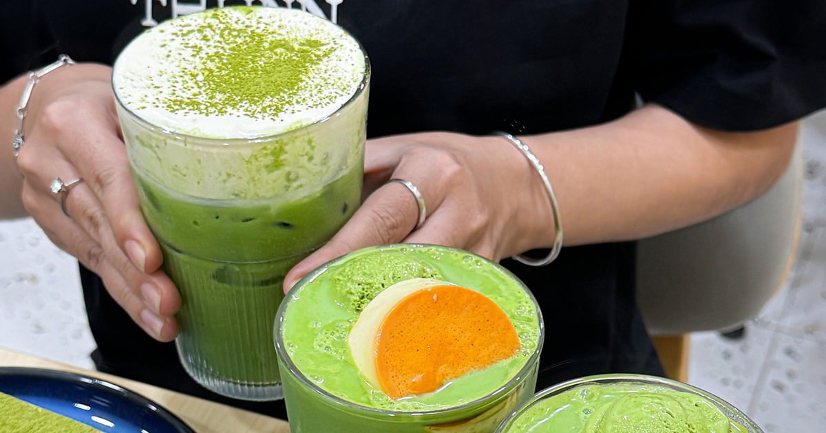 Matcha milk tea, spicy fried noodles..., dishes that attract diners at the festival