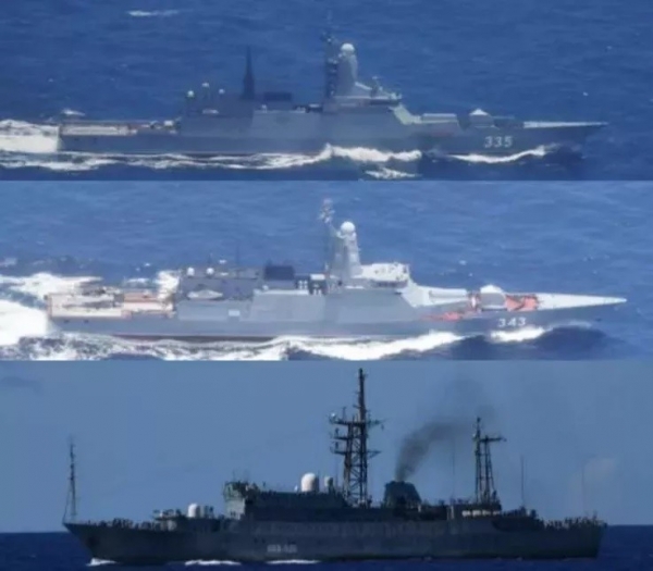 Des navires de guerre russes effectuent des exercices anti-sous-marins en mer de Chine orientale