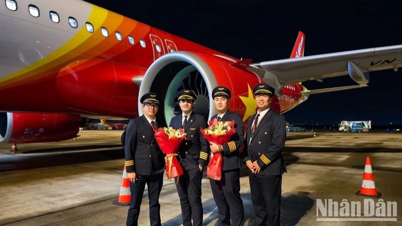 ベトジェットは引き続き新型航空機の受領を進め、近代的な航空機群を拡大している（写真2）