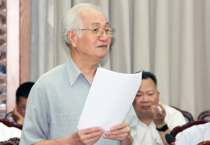 M. Dao Ngoc Nghiem a exprimé des inquiétudes quant à la détermination des zones du centre-ville et de la périphérie lors du calcul de la superficie minimale d'habitation. Photo : Hoang Phong