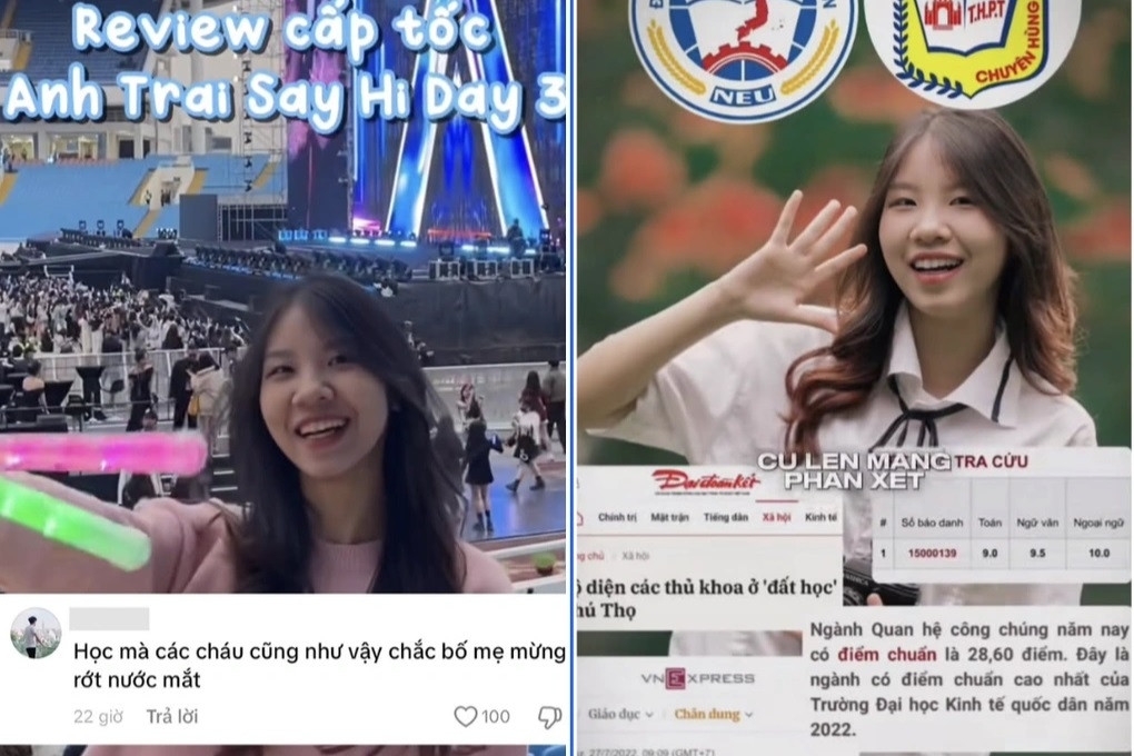 Female student was 'teased' for going to the concert 'Anh trai say hi' and the response was extremely harsh