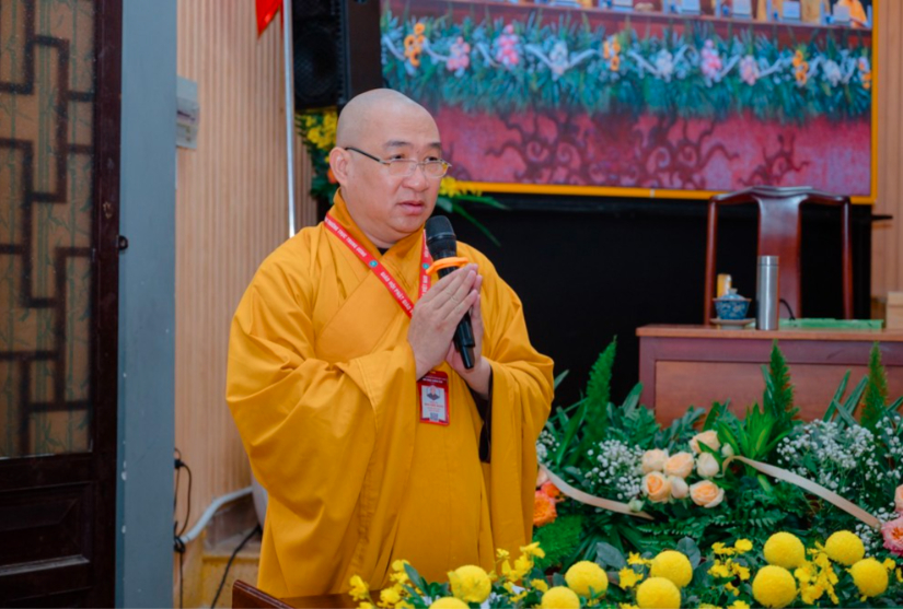 Büro 2 des Zentralkomitees der buddhistischen Sangha hielt eine Sitzung ab, um die Arbeit der Sangha im Jahr 2023 zusammenzufassen, Bild 1.