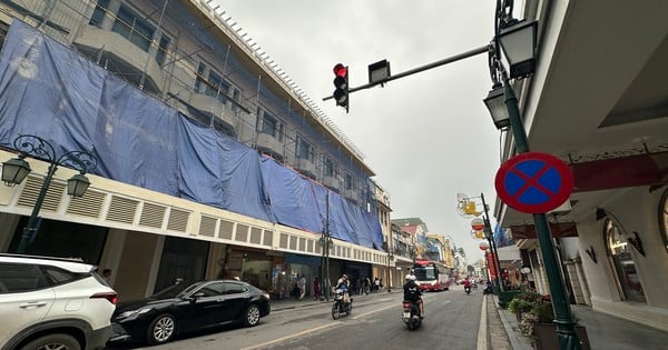 Hanoi renoviert die Fassade der Trang Tien Straße