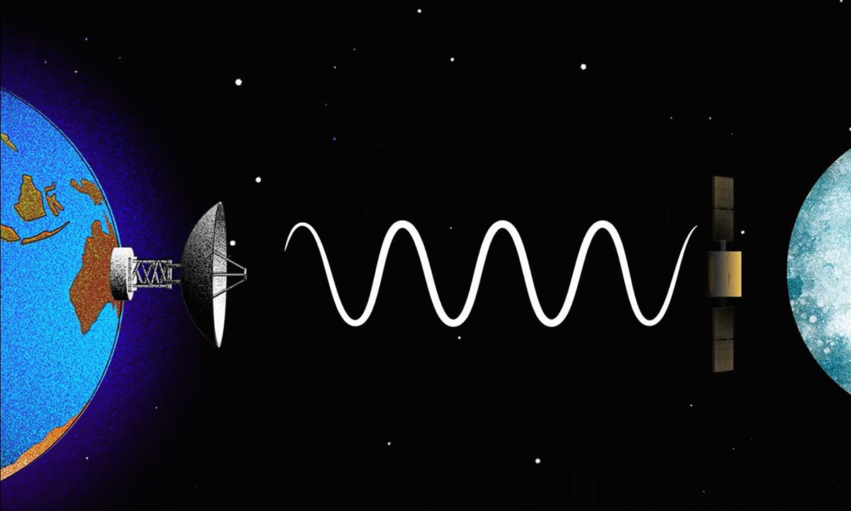 How does NASA use radio waves to study celestial objects?