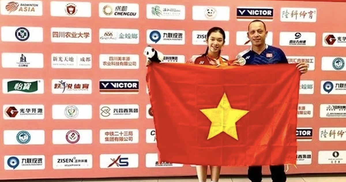 Vietnamese badminton player won silver medal at Asian youth tournament