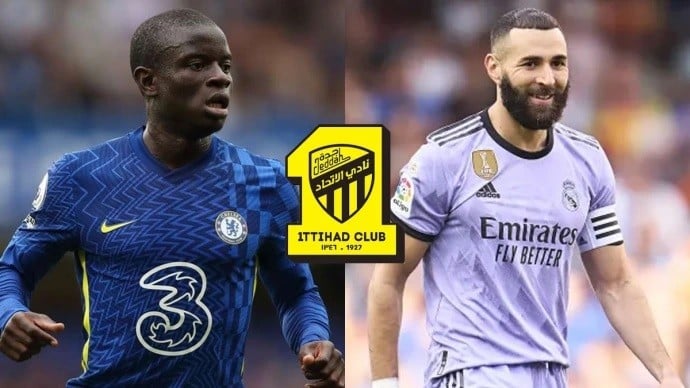 Bóng đá Saudi Arabia: CLB Al Ittihad ký 3 với Benzema và liên hệ N'Golo Kanté