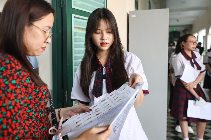 Thí sinh dự thi tốt nghiệp THPT 2023 tại TP HCM: Ảnh: Quỳnh Trần