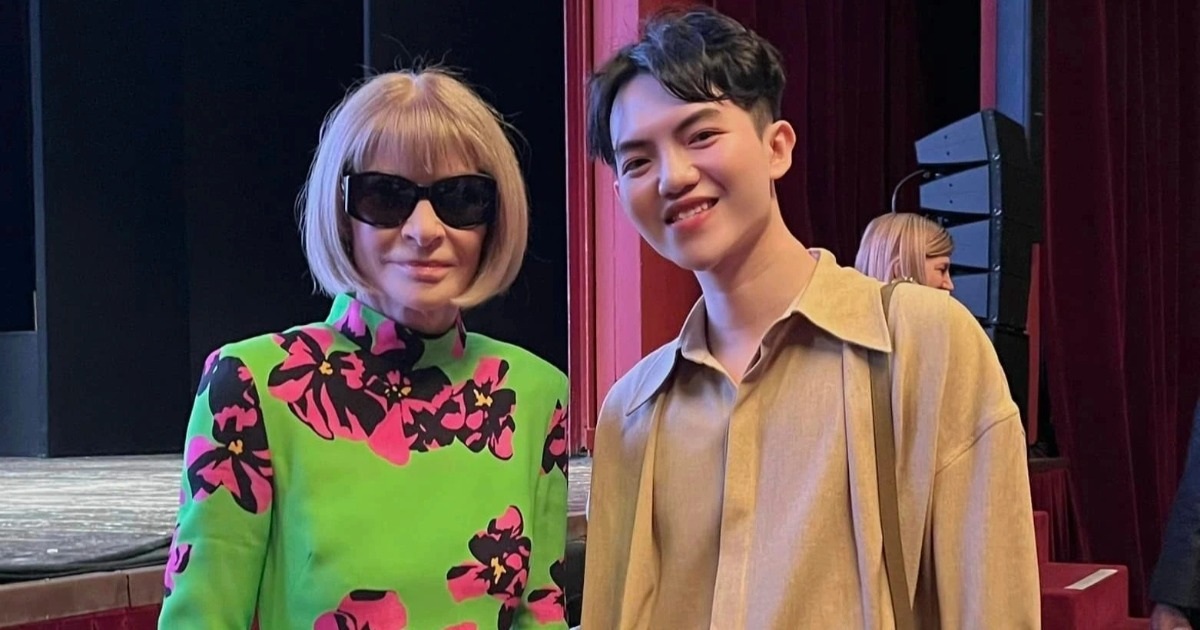 Vietnamese Gen Z designer causes a stir when reuniting with "iron lady" Anna Wintour