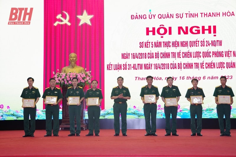 Đảng ủy Quân sự tỉnh: Sơ kết 5 năm thực hiện Nghị quyết số 24 và Kết luận số 31 của Bộ Chính trị về chiến lược quốc phòng Việt Nam