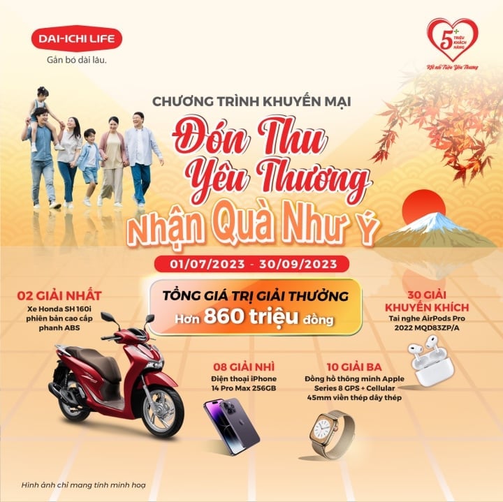 Dai-ichi Life Việt Nam triển khai Chương trình khuyến mại 'Đón Thu Yêu Thương, Nhận Quà Như Ý' - 1