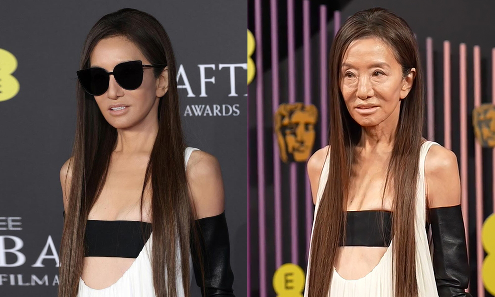 Sunglasses - the 'weapon' that helps Vera Wang hide her age