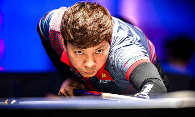 Duong Quoc Hoang en el torneo de billar de 9 bolas Open de España el 23 de junio de 2023. Foto: Matchroom