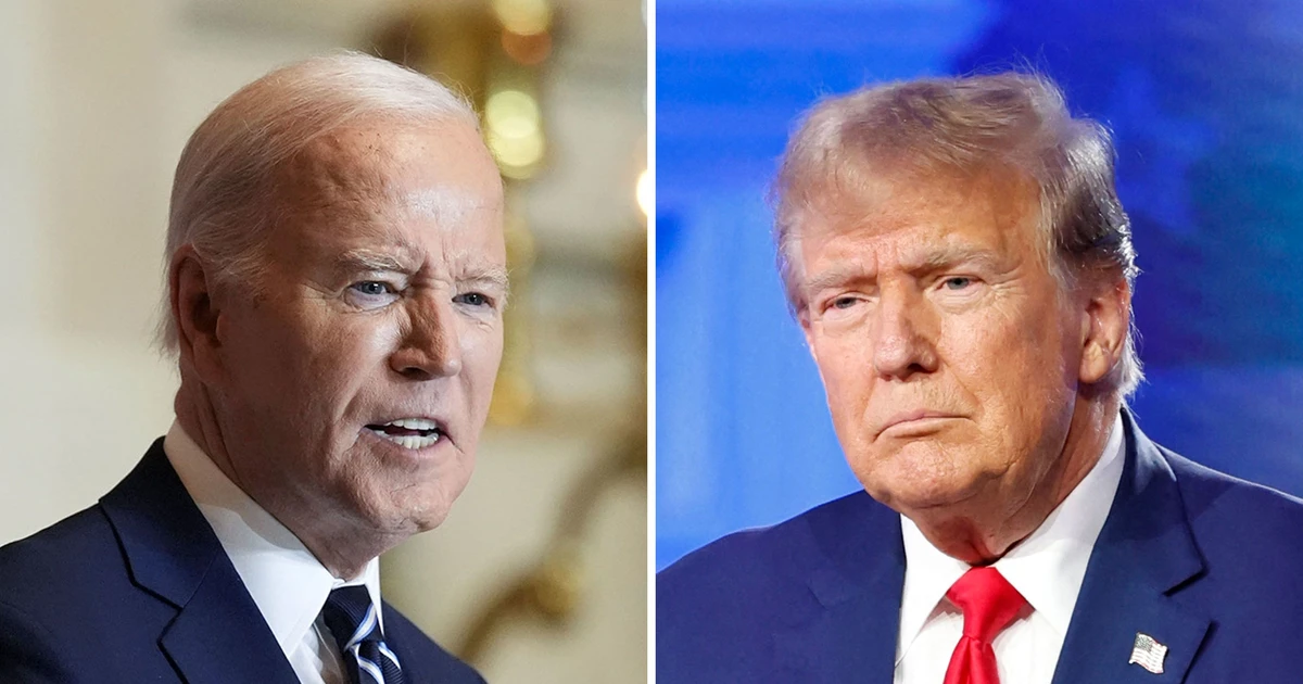 Der amtierende Präsident J. Biden und Herr D. Trump warten auf einen Rückkampf