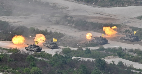 North Korea launches ballistic missile in response to US-South Korea military exercises?