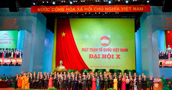 Clôture du 10e Congrès national du Front de la Patrie du Vietnam, mandat 2024