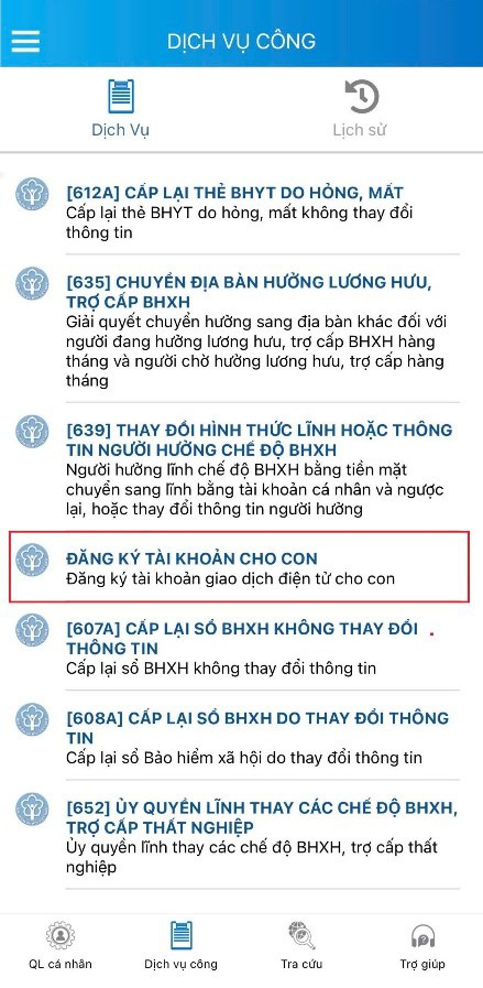 Hướng dẫn phụ huynh tra cứu thẻ bảo hiểm y tế và đăng ký tài khoản VssID-BHXH số cho con - Ảnh 6.