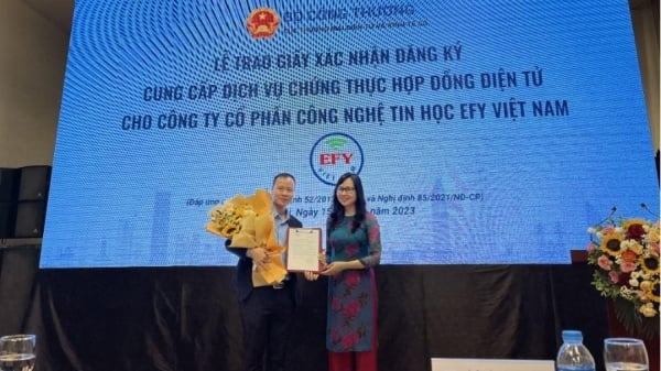 Thêm 5 doanh nghiệp đủ điều kiện cung cấp dịch vụ chứng thực hợp đồng điện tử