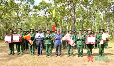 La Guardia Fronteriza Provincial de Dak Lak organiza ejercicios tácticos en puestos fronterizos