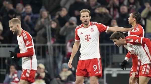 Scoring for Bayern Munich, Harry Kane sets new record