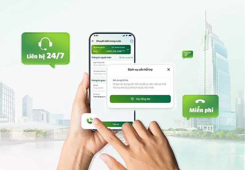 Vietcombank: Gọi internet miễn phí được tích hợp trong VCB Digibank