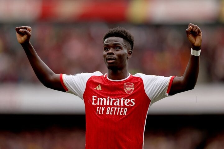 Saka marcó 2 goles para el Arsenal. (Foto: Getty Images)