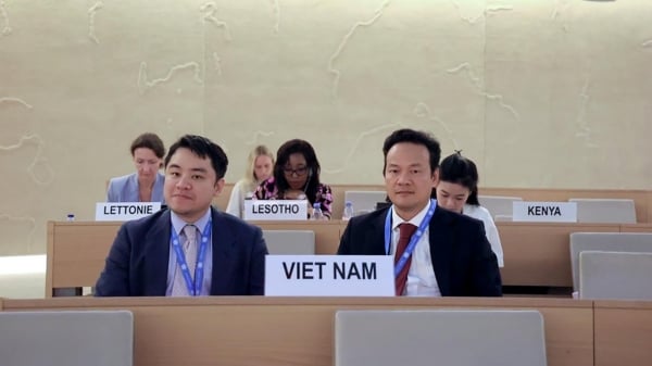 Le Vietnam s'exprime au nom du groupe restreint sur la résolution relative aux droits de l'homme et au changement climatique lors de la 56e session du Conseil des droits de l'homme