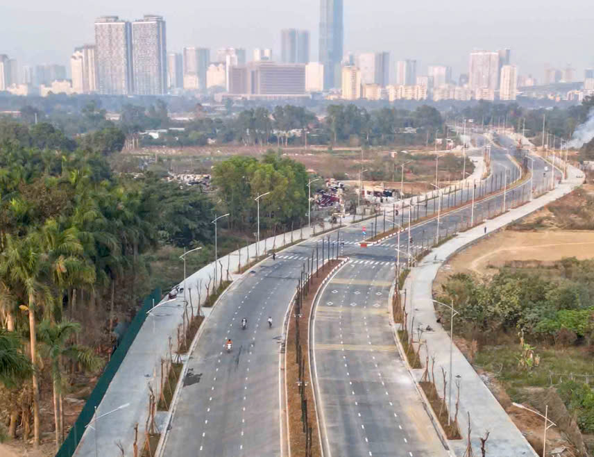 Hà Nội: Thông xe gần 2km đường Lê Quang Đạo kéo dài trước tết Nguyên đán- Ảnh 1.