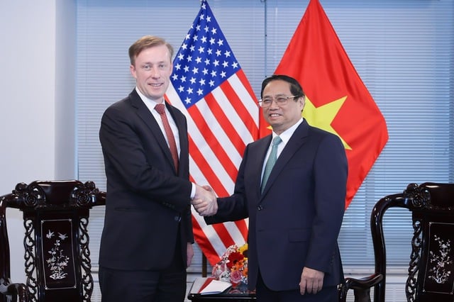 Premierminister Pham Minh Chinh trifft den Nationalen Sicherheitsberater der USA, Jake Sullivan