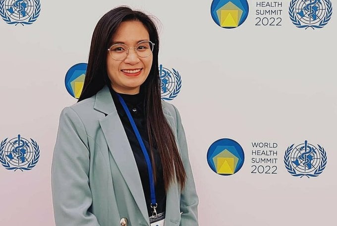 Dr. Nguyen Thi Phuong Thao attends the World Health Summit, Berlin, Germany in 2022. Photo: NVCC