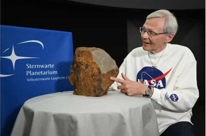 It turns out this rock is a meteorite worth millions of dollars. (Photo: DLR)