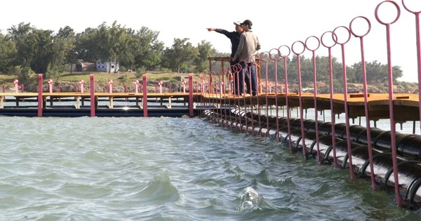 เปิดตัวกรงปลาหมึกกึ่งธรรมชาติที่ใหญ่ที่สุดในเวียดนามสำเร็จแล้ว