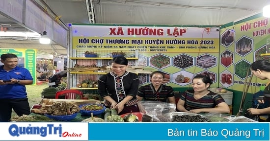 Hơn 250 gian hàng tham gia Hội chợ thương mại huyện Hướng Hóa năm 2023