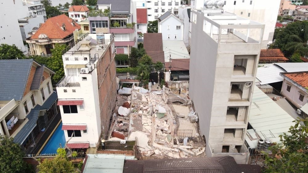 Ciudad Ho Chi Minh: Rescatan a siete personas de una casa derrumbada en el distrito de Binh Thanh