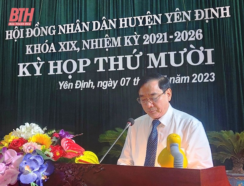 Kỳ họp thứ 10 HĐND huyện Yên Định khóa XIX