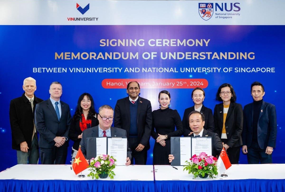 VINUNI COLLABORATES WITH NATIONAL UNIVERSITY OF SINGAPORE ON INNOVATION