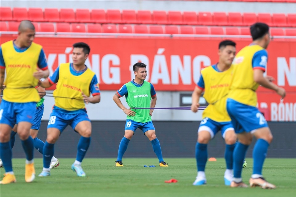 Quang Hai may be in the starting lineup of the Vietnam national team. Photo: Minh Dan
